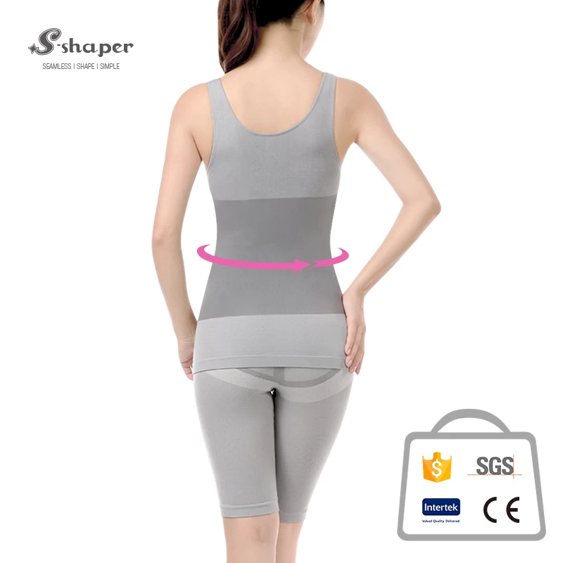 China Functional Bodysuit Manufacturer,Customized Seamless Tourmaline Shapewear Set