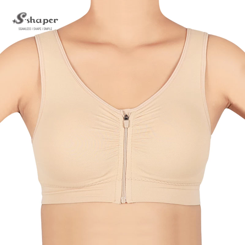Customized 3XL Zip Front Support Padded Bra Manufacturer