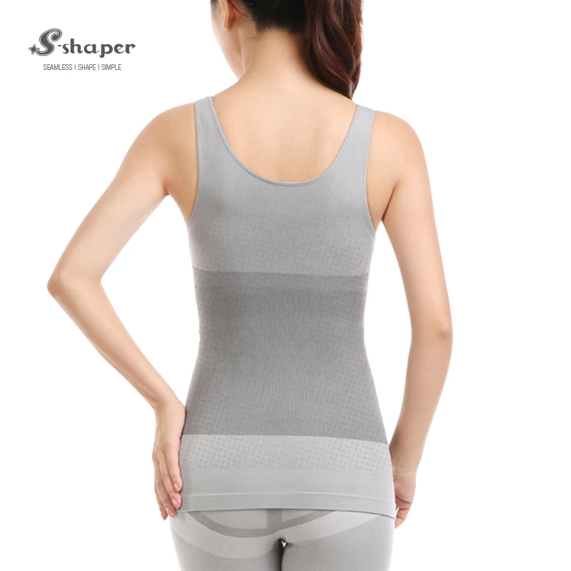 High Quality Tourmaline Bamboo Slimming Tank Tops Supplier