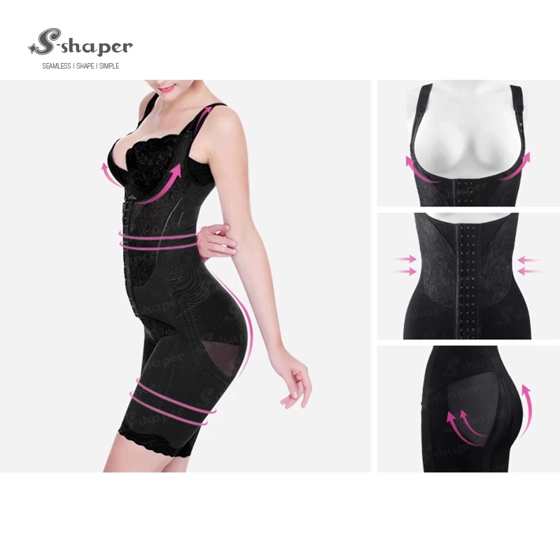 Ladies Slimming Body Shaper Black Bodysuits Supplier