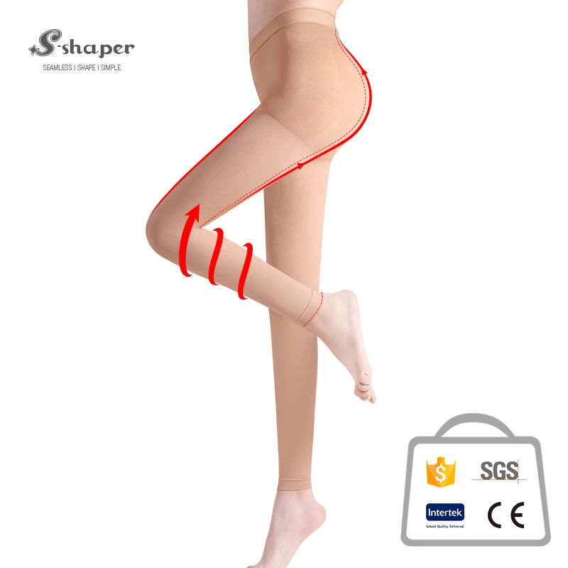 Leg Shaping Compression Footless Stockings Factory