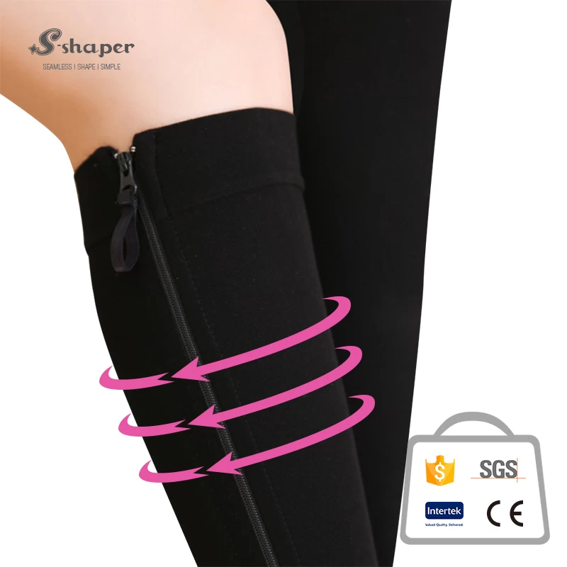 Medical Zipper Compression Calf Socks Factory