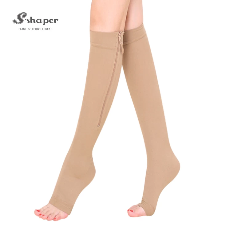 Medical Zipper Compression Calf Socks Supplier