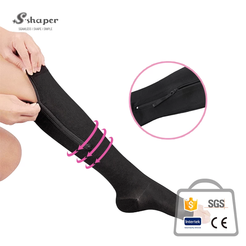 Medical Zipper Compression Calf Socks Wholesales