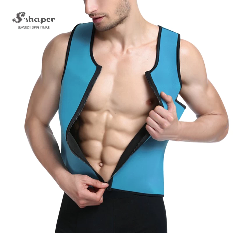 Men's Ultra Sweat Enhancing Thermal Vest With Zipper Factory