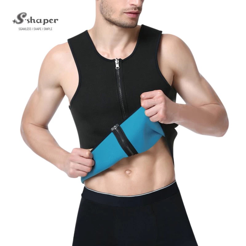 Men's Ultra Sweat Enhancing Thermal Vest With Zipper Supplier