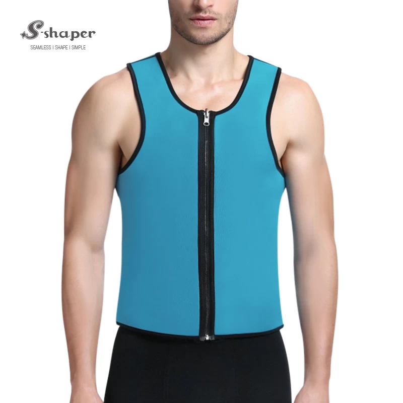 Men's Ultra Sweat Enhancing Thermal Vest With Zipper Wholesales