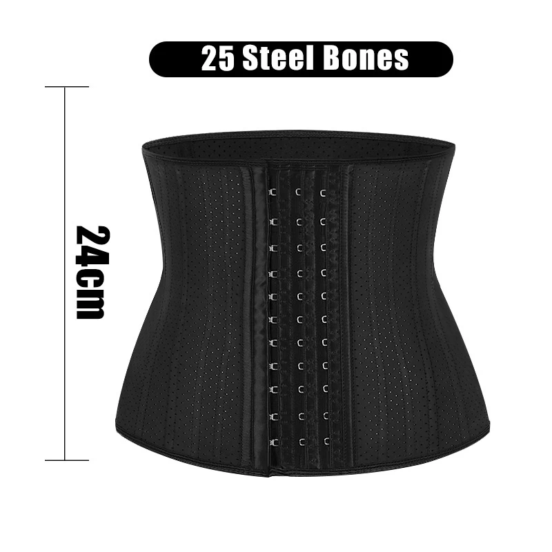 Plus Size Slimming Breathable Bondage 25 Steel Bone Latex Waist Trainer Private Label Corset