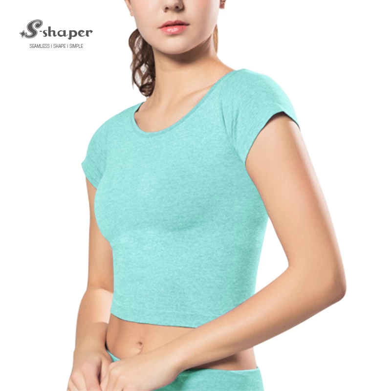 Short Sleeve Yoga Crop Top Manufacturer