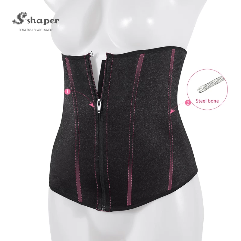 Waist Trainer with Zipper and Hooks  Manufacturer