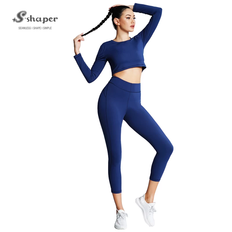 Custom Long Sleeve Seamless Sportswear, Yoga Pants Leggings Set Supplier