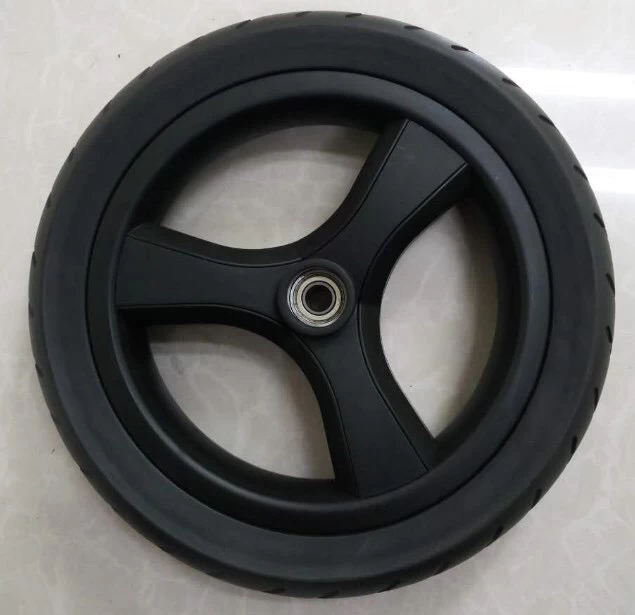 China 10 inch PU tires, Solid tires, 10 inch wheels for cart, small MOQ baby wheels, small order solid tires supplier manufacturer