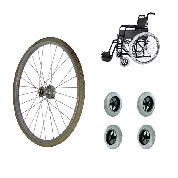 24 pouces de pneus solides en polyuréthane fauteuil roulant pneus PU bande de roulement des pneus gonflables gratuits