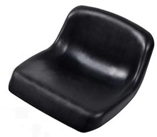 China polyurethane lawn mower seat, PU lawn mower seat, PU integral skinning foam seat cushion