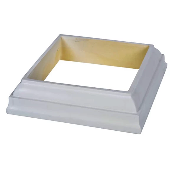 China professional supplier of PU products the production of 8 inch square Roman custom cap base waist PU wood construction accessories building materials and component polyurethane