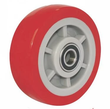 Custom polyurethane trolley wheels, PU wheel manufacturer, polyurethane elastomer wheels