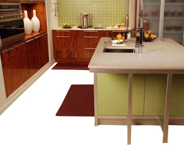 Customized pu anti slip kitchen mat bathroom mat bedroom mat