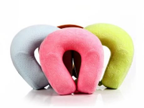 China Cute donut PU pillow, PU slow rebound neck Zhenxin, polyurethane memory foam U-pillow manufacturer