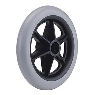 Good durable and harmless and environmental friendly good right tyres pu foam rubber wheels solid rubber toy wheels