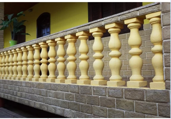 High density of PU foam baluster, Interior iron stair railing,Railing outdoor stairs,Wood and iron stairs railing