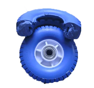 Latest production high quality abrasion proof good right tyres, solid rubber wheel, new airless tires