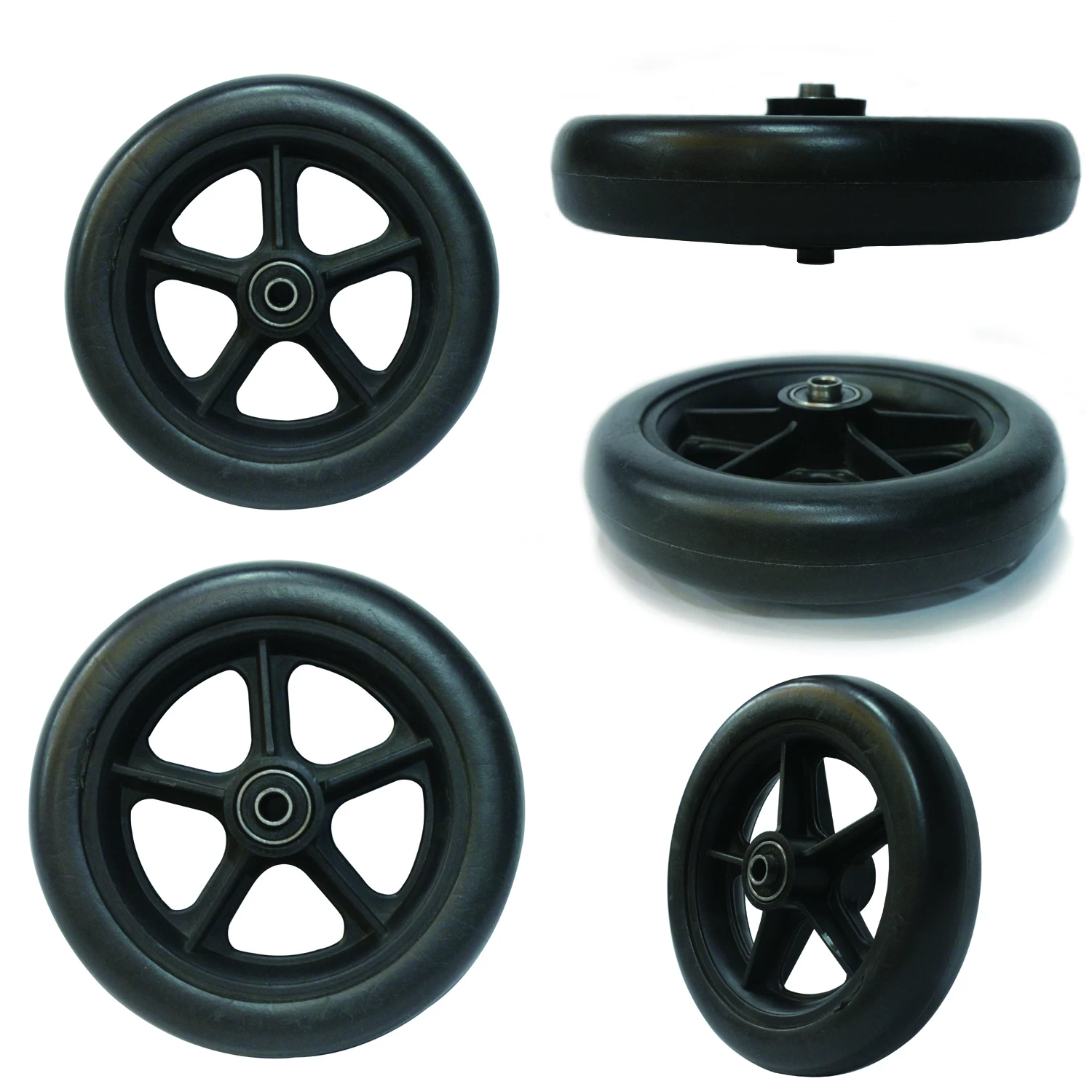 Manufacture solid wheels,solid rubber toy wheels,air free wheels,PU foam air free wheels