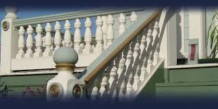 Polyurethane step railing, balusters, balustrading, q railings, interior railings