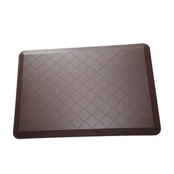 PU+PVC+SBR kitchen mat, workshop mat, knee pad floor mat, 30*20*0.75 inch mat  in burgundy