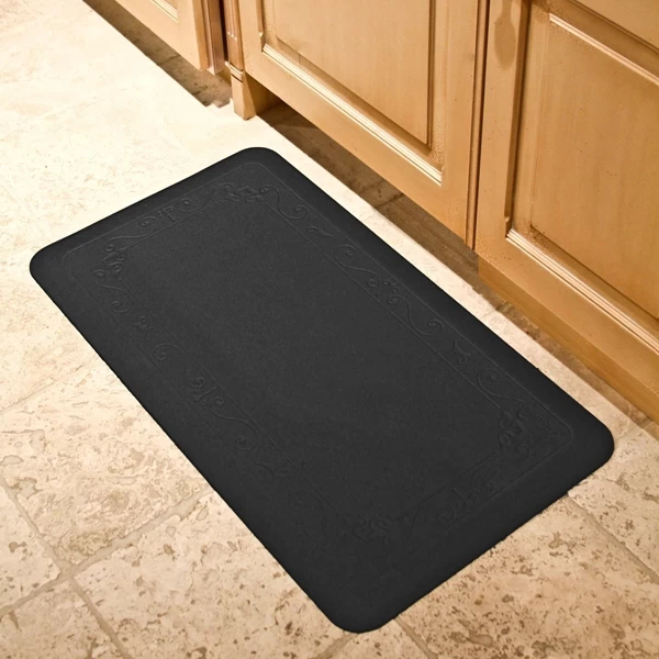 PU easy to clean mat waterproof non slip bath mats door mats pattern