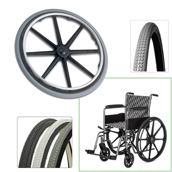 PU elderly scooter tires medical wheelchair solid tires polyurethane foam tires PU tires