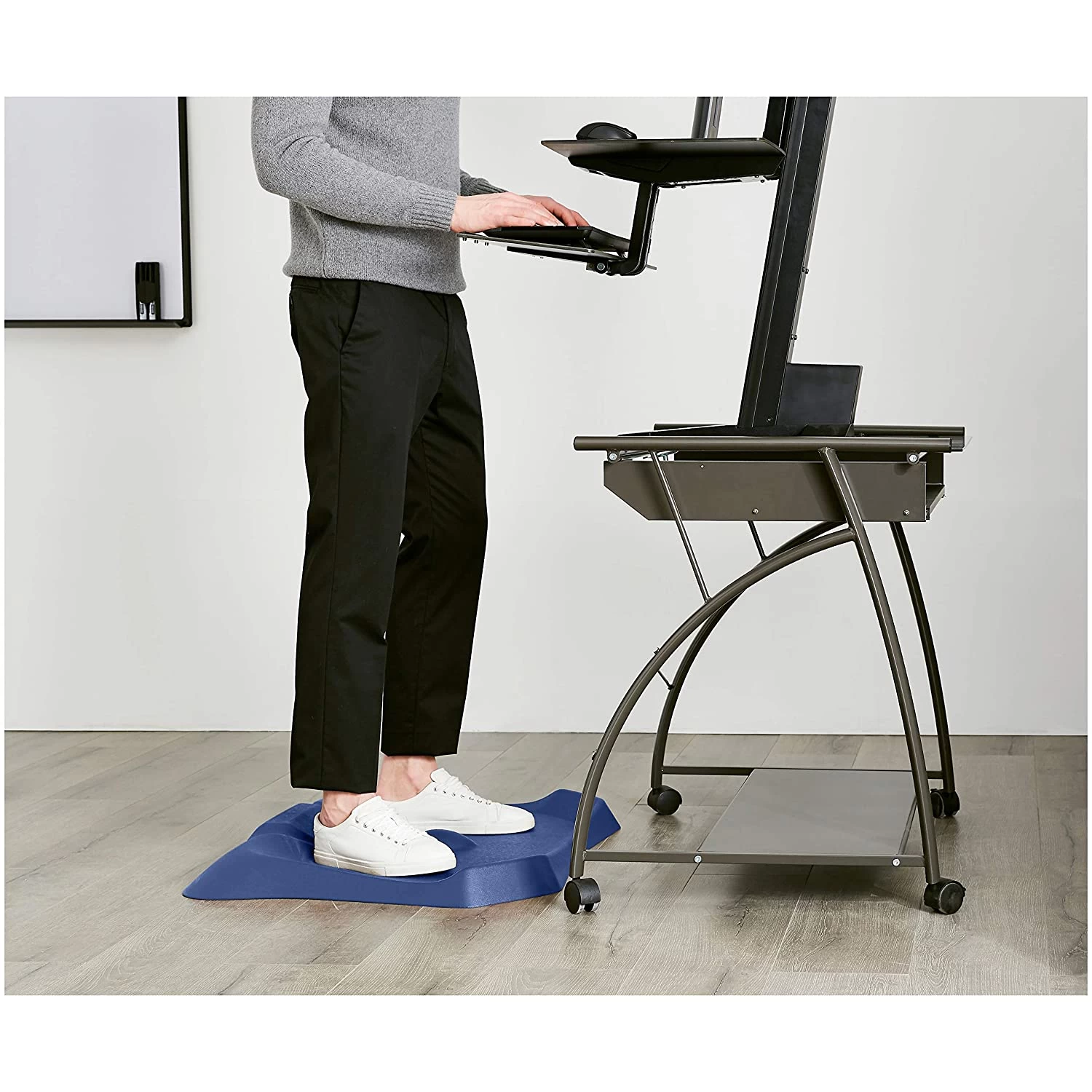 PU foam mat supplier anti fatigue not flat standing desk mat
