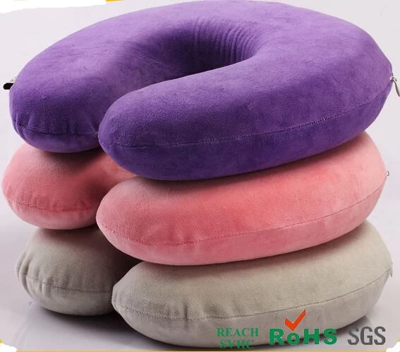 中国 PU semi-circular pillow, PU slow rebound neck Zhenxin, polyurethane memory foam U-pillow 制造商