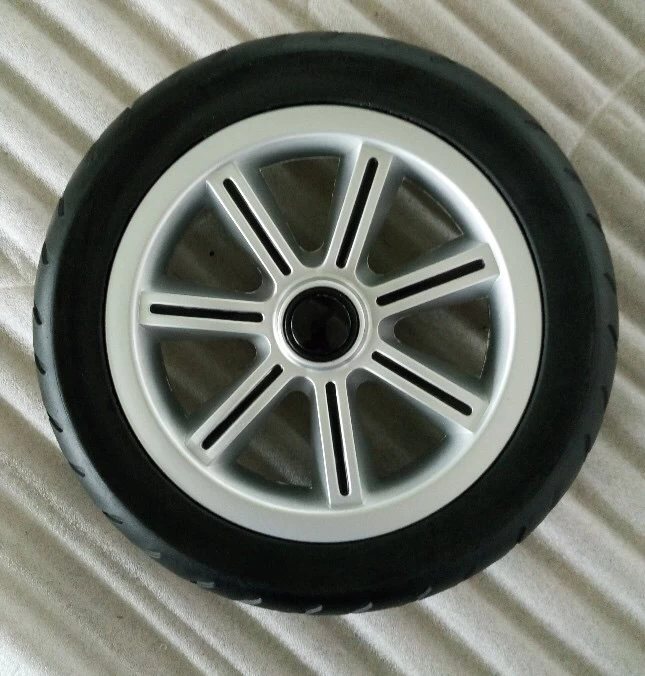 PU wheel, PU foam wheel,PU caster wheel, Black solid wheels, solid pram wheels, tires baby carriage