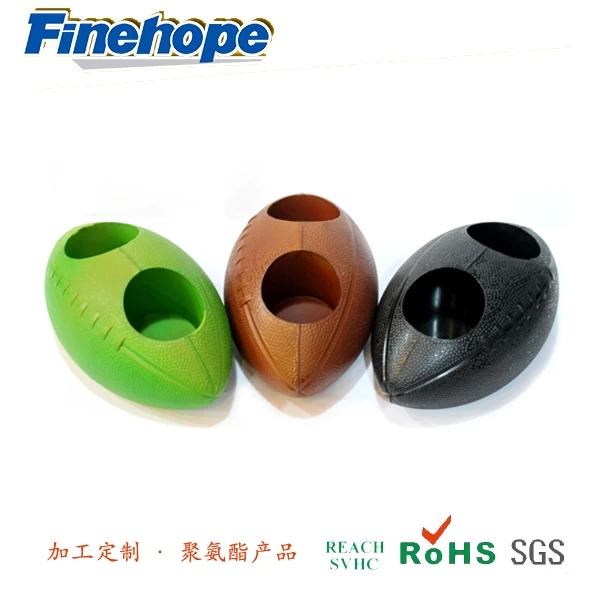 China Polyurethan-Dekor-Rugby, PU-Schaum glossy Football, PU Material Foam Cup Mat, China Polyurethan-Produkt-Hersteller Hersteller
