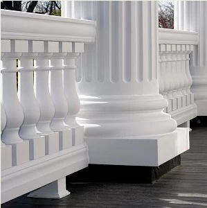 Polyurethane balustrade fittings, exterior stair handrails, outside handrail, outdoor stair handrail, interior handrail