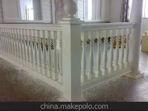 Polyurethane banister railing, baluster design, indoor stair railing, railing parts, modern stair railings