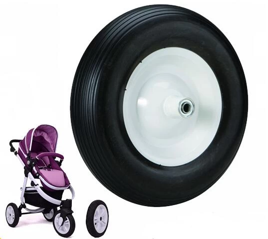 Polyurethane casting resin suppliers baby stroller tires, custom processing infant trolley tires, PU tires baby trolleys