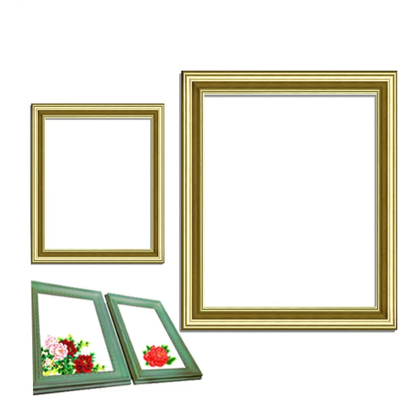 Polyurethane frame display cabinets, PU wood frame, polyurethane square frame