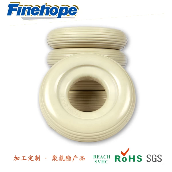 Cina Polyurethane solid tires, pu microporous elastomer tires, wheelchair full pu tires, China Polyurethane products manufacturing plant produttore