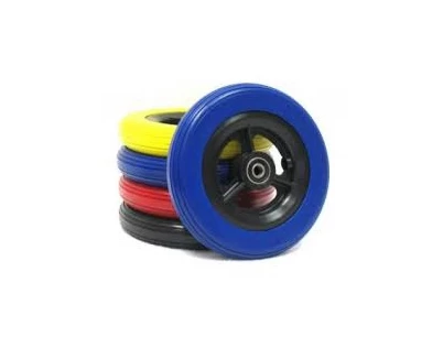 Supplier of polyurethane self skinning wheelchair tires, inflatable tires, durable high quality baby car tires