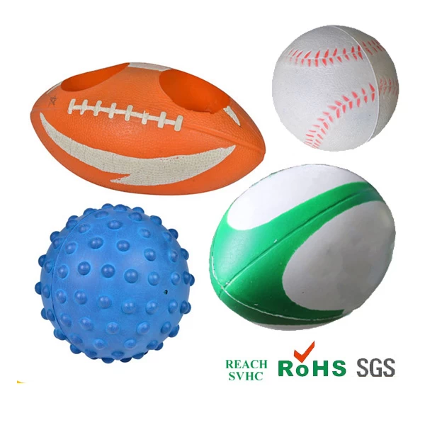 Xiamen factory processing order all kinds of PU material, PU toy jewelry ball, high resilience foam PU toy ball