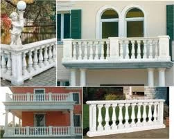 China balusters and railing, light raiing and balusters, balustrade for decorative, PU railing manufacturer