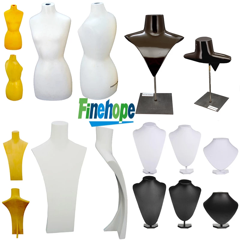 customized necklace display, mannequins, PU mannequins, Jewelry Mannequin,  neck stand