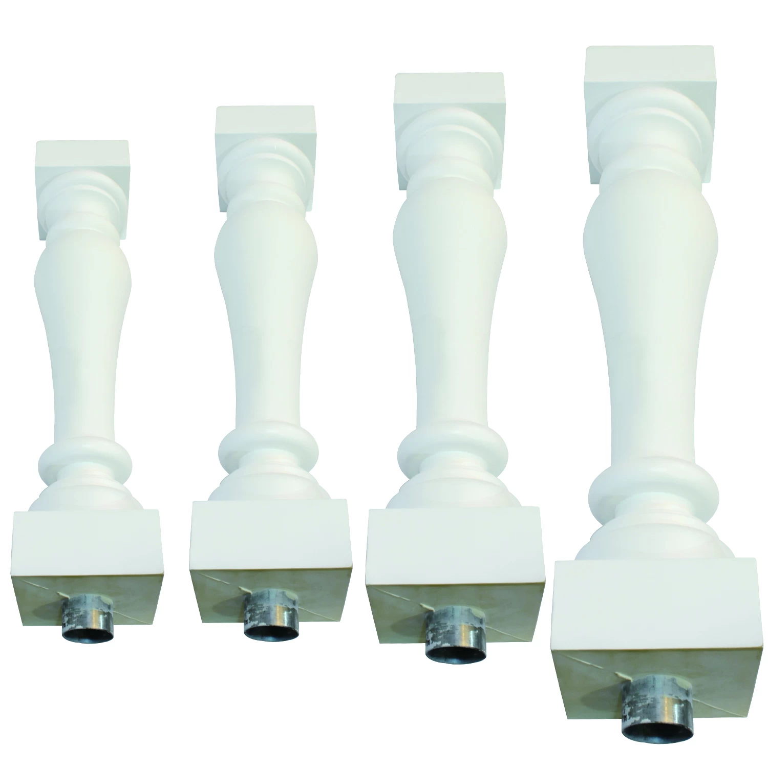 withe polyurethane pillar , PU column ,white balustrade, PU base, polyurethane cap China supplier, PU pillar cover