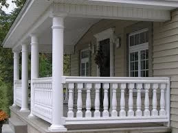 porcelana balaustrada de poliuretano, barandillas de balcón, balaustre de montaje lateral, barandilla ornamental, pasamanos fabricante