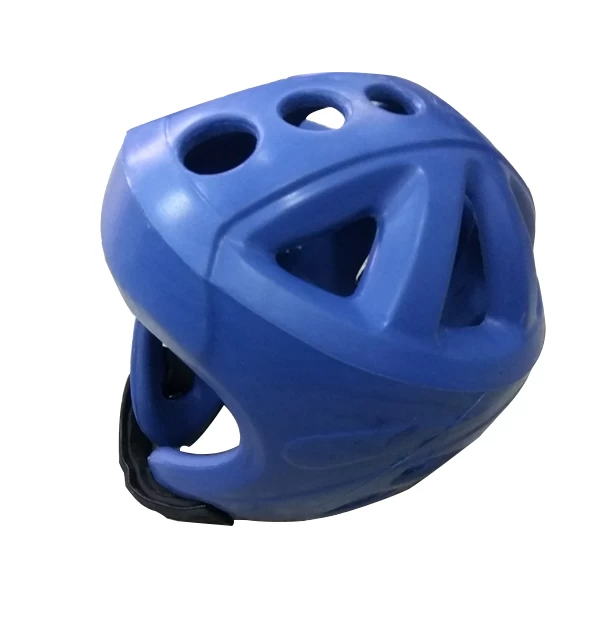 porcelana professional OEM head guard supplier, blue head guard for boxing, hand-made helmet, profession taekwondo head guard supplier fabricante