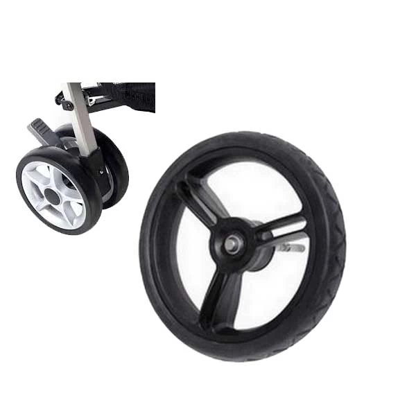 solid polyurethane wheel for wheelbarrow, cart wheel solid PU tires, baby stroller 3 wheel, tire factory in china