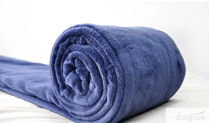 Soft Coral Fleece Blanket In Stock Cheap Price 100% Polyester King