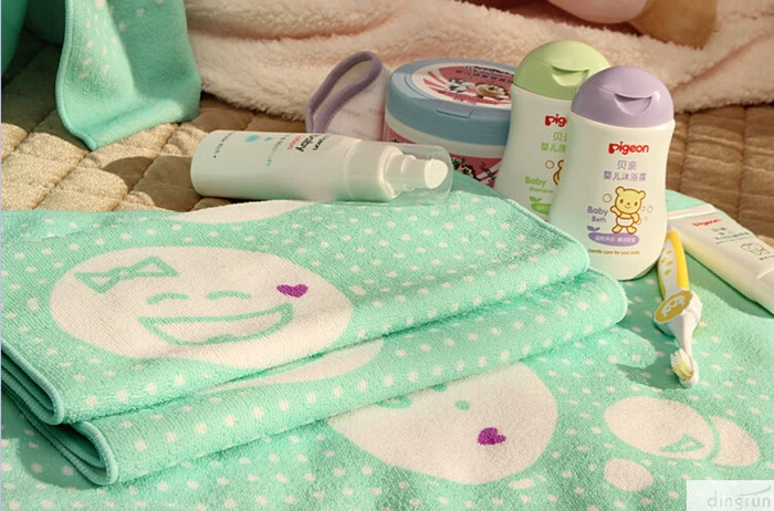 cute baby face towel microfiber face towel microfiber printed