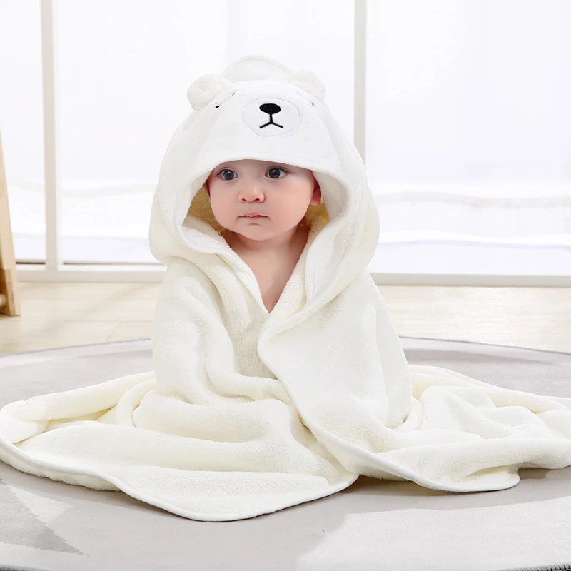 Pyjama Serviette à Capuche Bébé 2026 – Flanelle Polaire Douce – Vêtement De Nuit Chaud – Taille Normale à Grande